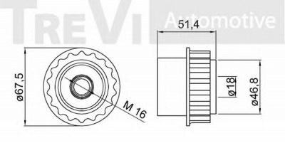 TREVI AUTOMOTIVE ap1157 -  Механизм свободного хода генератора